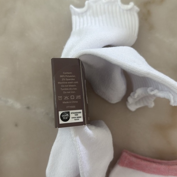 Kensie Luxe Bow Print Quarter Socks Franco Sarto Ruffle Trim 3 Pack Sz 4/10 - Picture 11 of 15